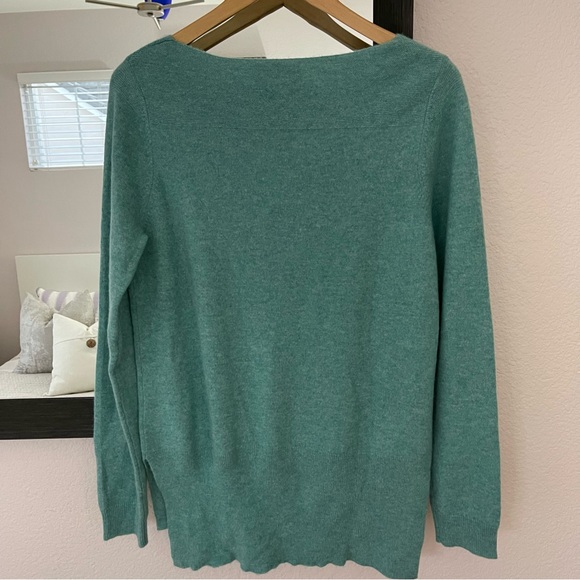 Nanette Lepore Green Cashmere Jumper, Size L - Picture 2 of 11